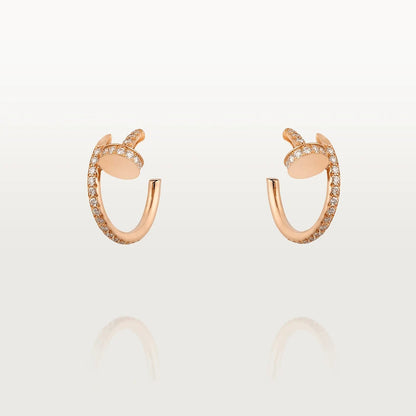 [kincade]JUSTE EARRINGS 12.75MM PINK GOLD DIAMOND