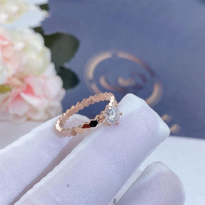 [kincade] BEE LOVE RING ROSA GOLD 1 DIAMANT