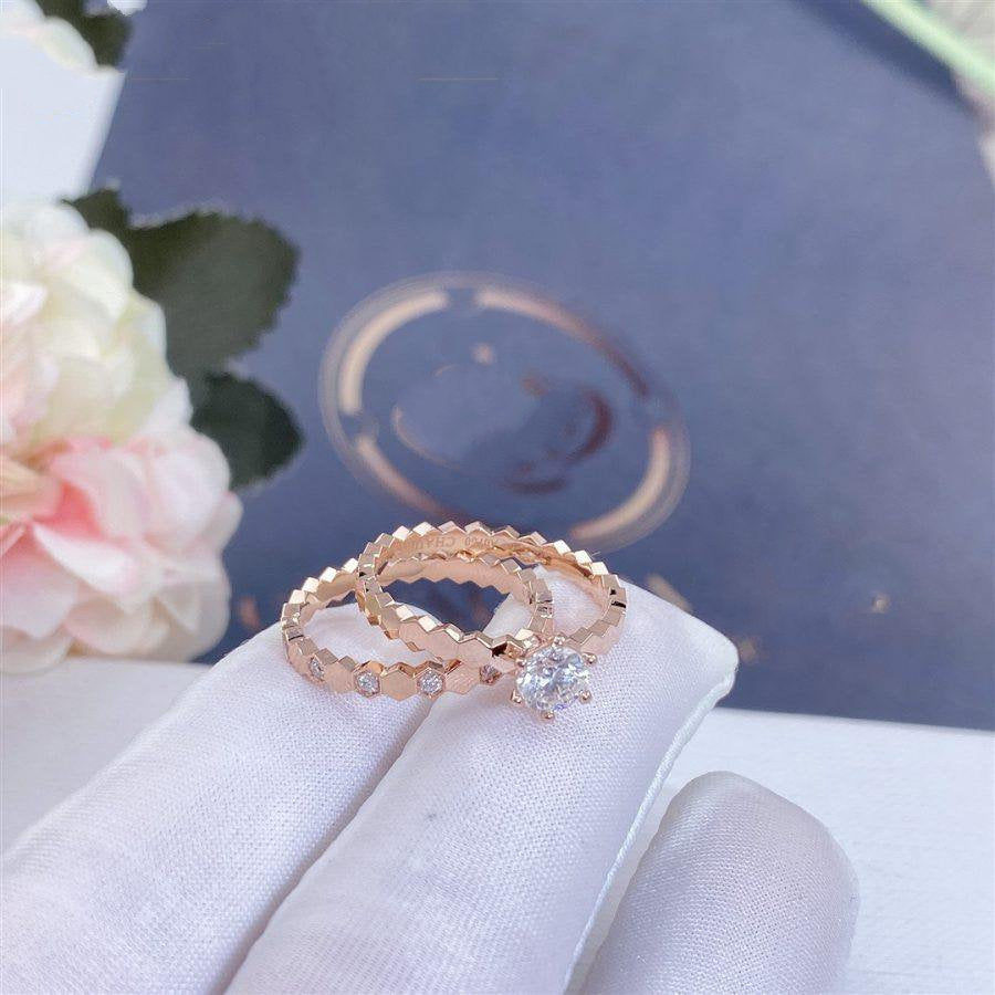 [kincade] BEE LOVE RING ROSA GOLD 1 DIAMANT