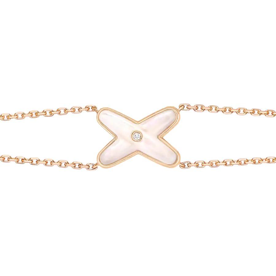 [kincade]JEUX ARMBAND WEISSES MOP ROSA GOLD 1 DIAMANT