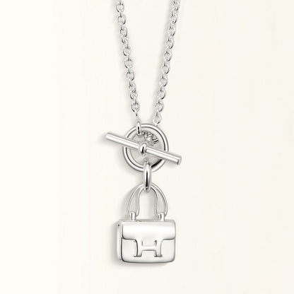 [kincade]POP H PEDANT SILVER NECKLACE