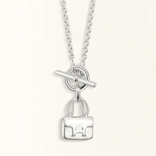 [kincade]POP H PEDANT SILVER NECKLACE