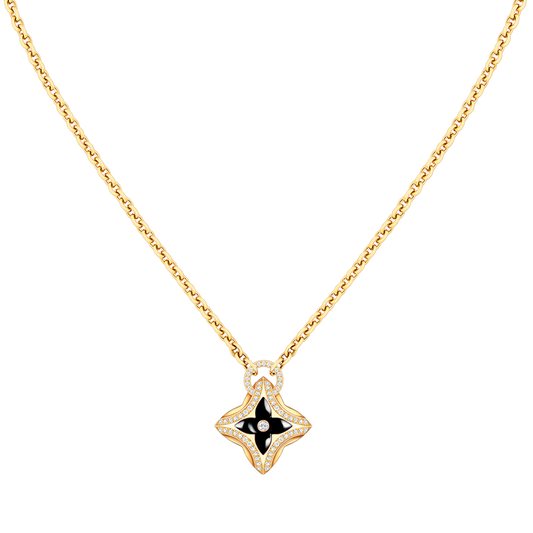 [kincade]STAR PEDANT PINK GOLD DIAMOND NECKLACE