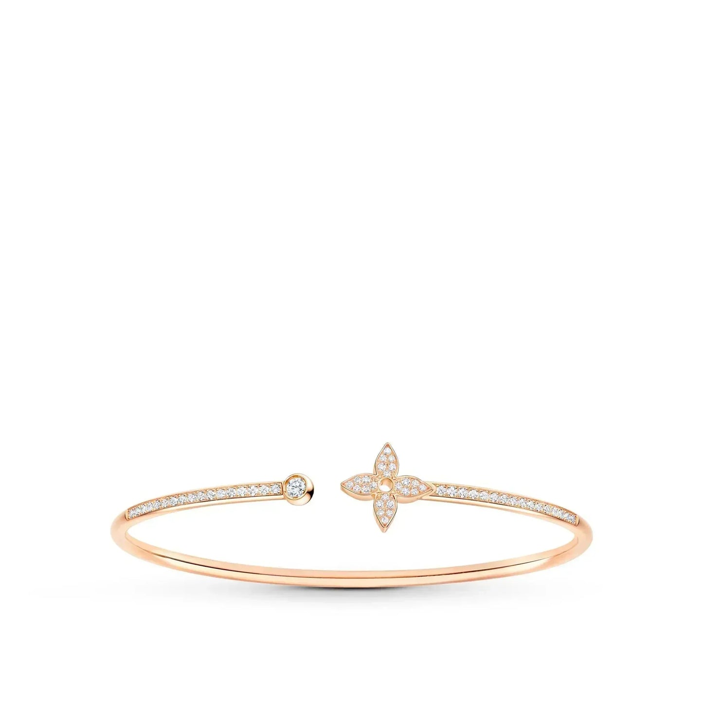 [kincade]IDYLLE ROSGOLD OFFENES ARMBAND MIT DIAMANTEN