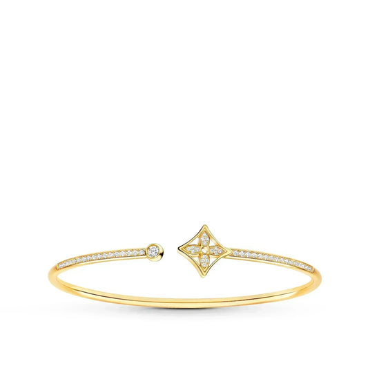 [kincade]IDYLLE GOLD OFFENES ARMBAND MIT DIAMANTEN