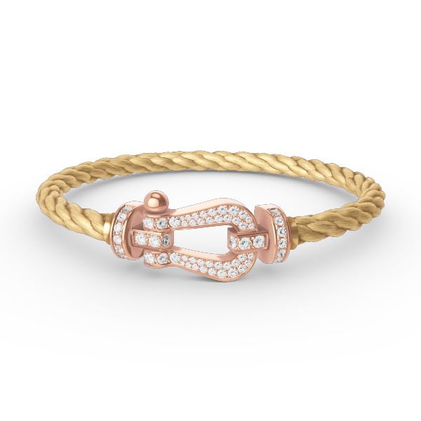 [kincade]FORCE GROSSES HUFEISENARMBAND MIT DIAMANTEN IN ROSÉGOLD