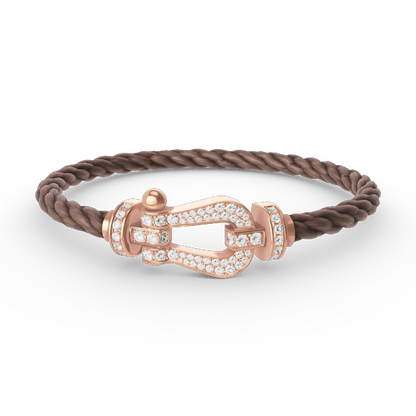 [kincade]FORCE GROSSES HUFEISENARMBAND MIT DIAMANTEN IN ROSÉGOLD