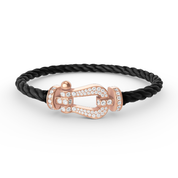 [kincade]FORCE GROSSES HUFEISENARMBAND MIT DIAMANTEN IN ROSÉGOLD