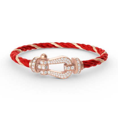 [kincade]FORCE GROSSES HUFEISENARMBAND MIT DIAMANTEN IN ROSÉGOLD