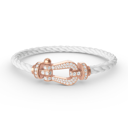 [kincade]FORCE GROSSES HUFEISENARMBAND MIT DIAMANTEN IN ROSÉGOLD