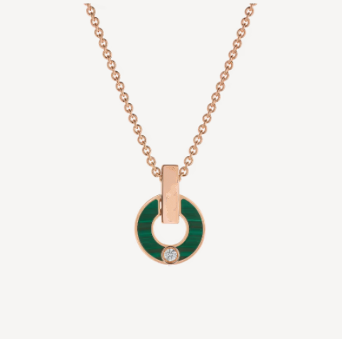 [kincade]GARI NECKLACE PINK GOLD MALACHITE