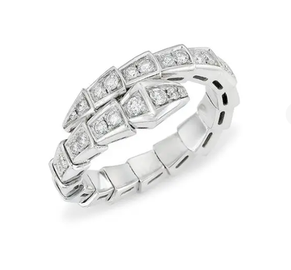 [kincade]SERPENTI RING SILBER DIAMANT GEPAPERT 4MM