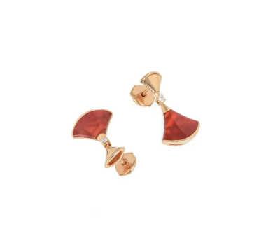 [kincade]DREAM Carnelian PINK GOLD EARRINGS