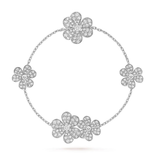 [kincade]FRIVOLE SILBER 5 BLUMEN ARMBAND