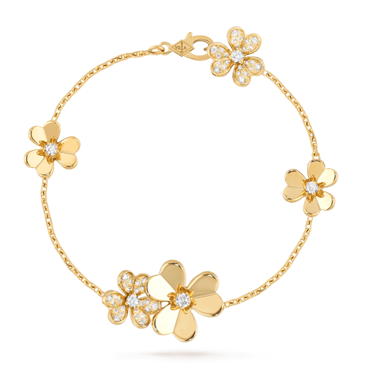 [kincade]FRIVOLE GOLD 5 BLUMEN ARMBAND