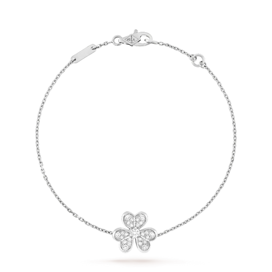 [kincade]FRIVOLE SILBERNES BLUMEN-DIAMANTARMBAND 