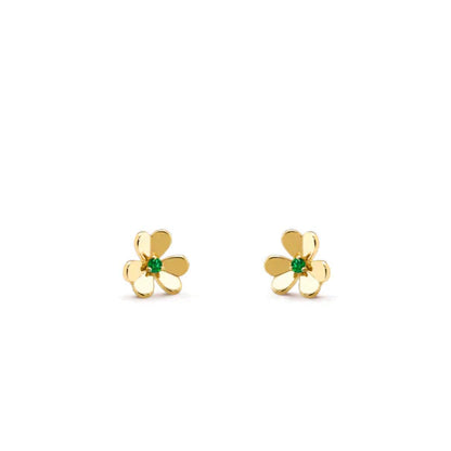 [kincade]FRIVOLE  FLOWER MALACHITE EARRINGS