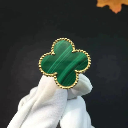 [kincade]CLOVER MALACHITE RING