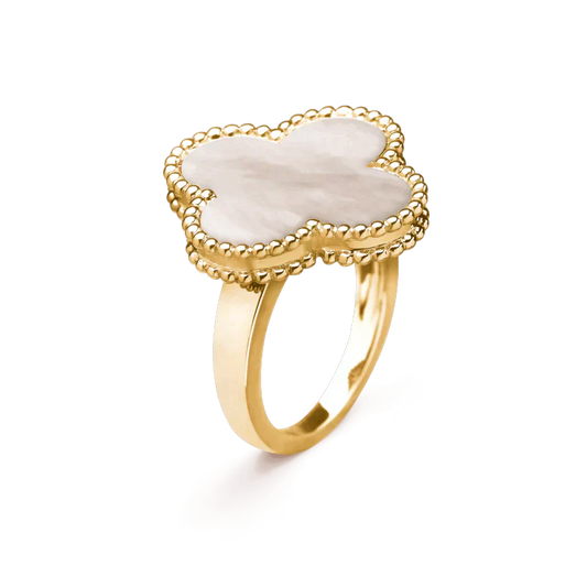 [kincade]CLOVER WHITE MOP RING