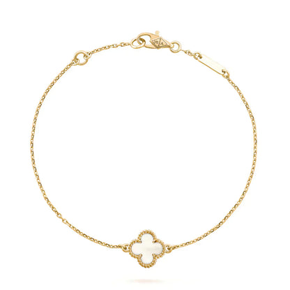 [kincade]CLOVER WHITE MOP EINZELNE BLUME ARMBAND